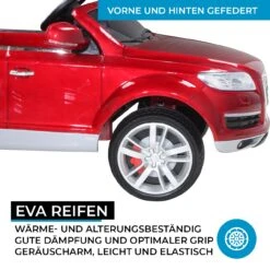 Elektroauto Audi Q7 4L In Rot Lackiert -Geschäft Für Kinderperipherieprodukte actionbikes motors elektroauto audi q7 4l in rot lackiert 2