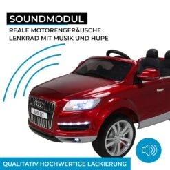 Elektroauto Audi Q7 4L In Rot Lackiert -Geschäft Für Kinderperipherieprodukte actionbikes motors elektroauto audi q7 4l in rot lackiert 4