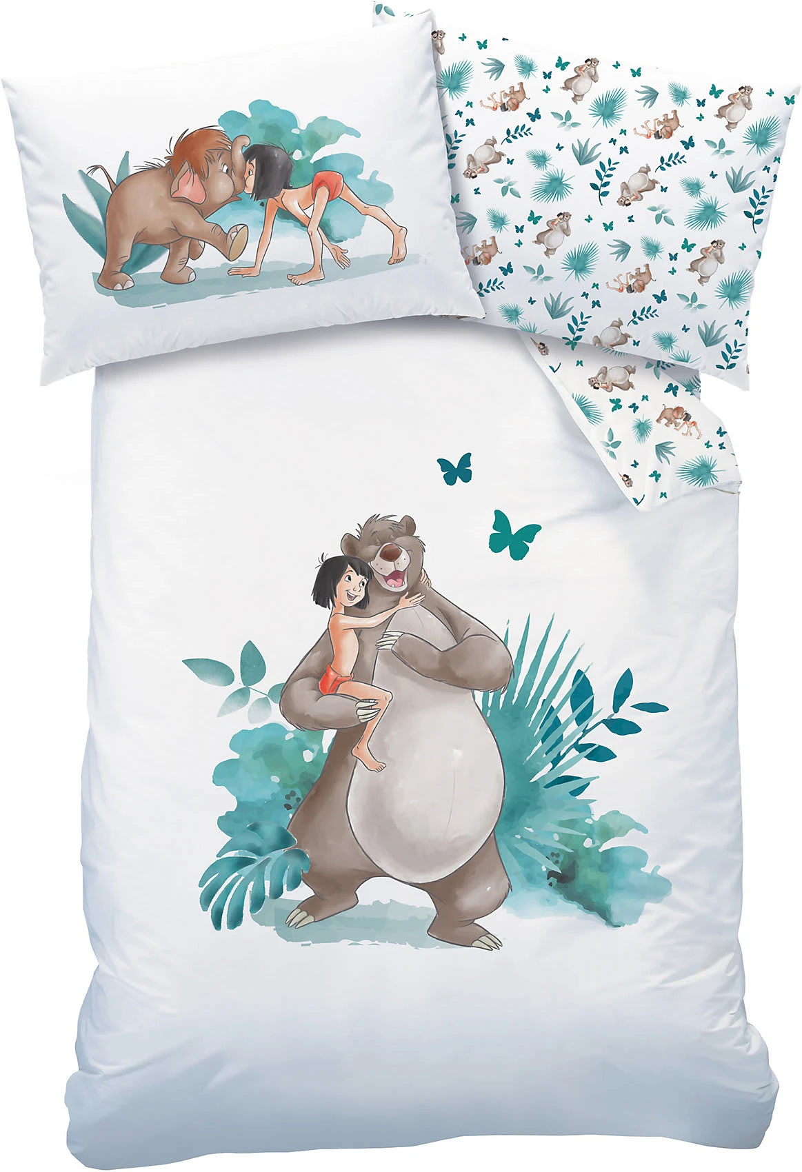 Wende-Kinderbettwäsche Das Dschungelbuch, 100 X 135 Cm 3 Wende-Kinderbettwäsche Das Dschungelbuch, 100 X 135 Cm