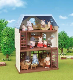 Epoch Sylvanian Families Himmelblaues Dreistöckiges Haus Geschenk Set, Limitiert -Geschäft Für Kinderperipherieprodukte epoch sylvanian families himmelblaues dreistockiges haus geschenk set limitiert 6