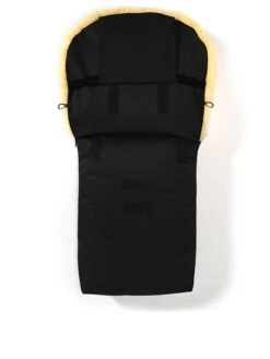 Lammfell-Fußsack "Putzi" In Schwarz - (L)90 X (B)34 Cm -Geschäft Für Kinderperipherieprodukte hofbrucker lammfell fusssack putzi in schwarz l 90 x b 34 cm 2