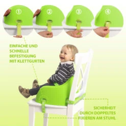 Toddler Booster In Lime Green -Geschäft Für Kinderperipherieprodukte koru kids toddler booster in lime green 3