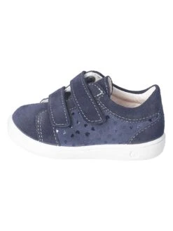 Leder-Sneakers "Nadja" In Dunkelblau