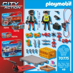 Playmobil 70769 Großes Containerschiff Mit Zollboot -Geschäft Für Kinderperipherieprodukte playmobil 70769 grosses containerschiff mit zollboot 9