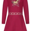 Dress Girls Dress Horse EMB Stones In Very Berry -Geschäft Für Kinderperipherieprodukte salt and pepper dress girls dress horse emb stones in very berry