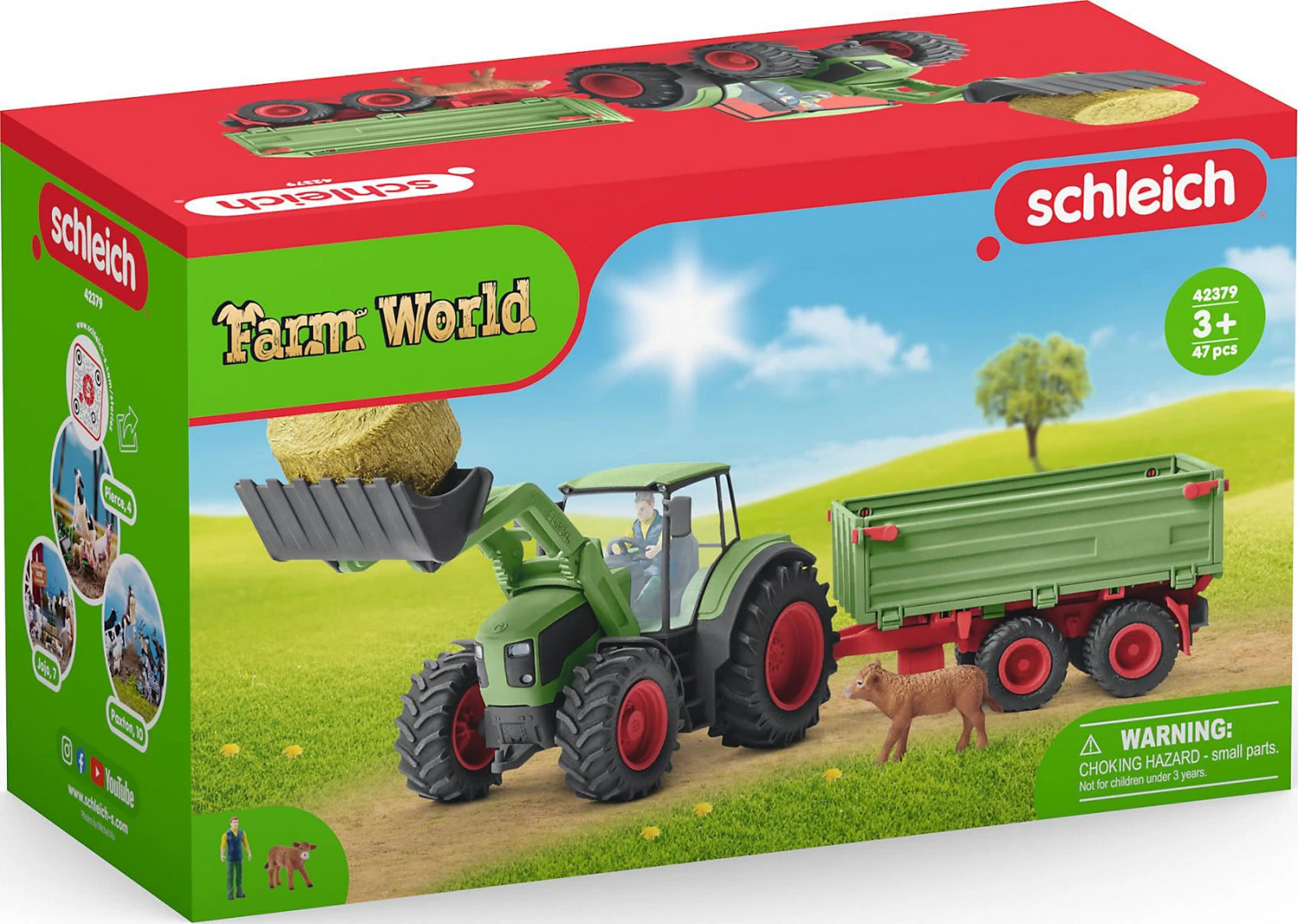 Schleich Farm World 42379 Traktor Mit Anhänger 4 Schleich Farm World 42379 Traktor Mit Anhänger – Bild 2