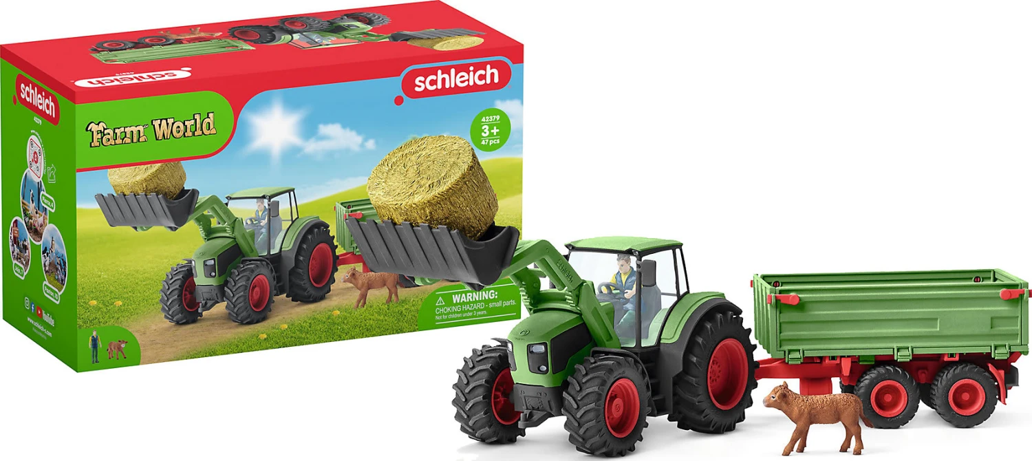 Schleich Farm World 42379 Traktor Mit Anhänger 3 Schleich Farm World 42379 Traktor Mit Anhänger