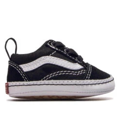Vans Baby Slip On Old Skool Crib Black White