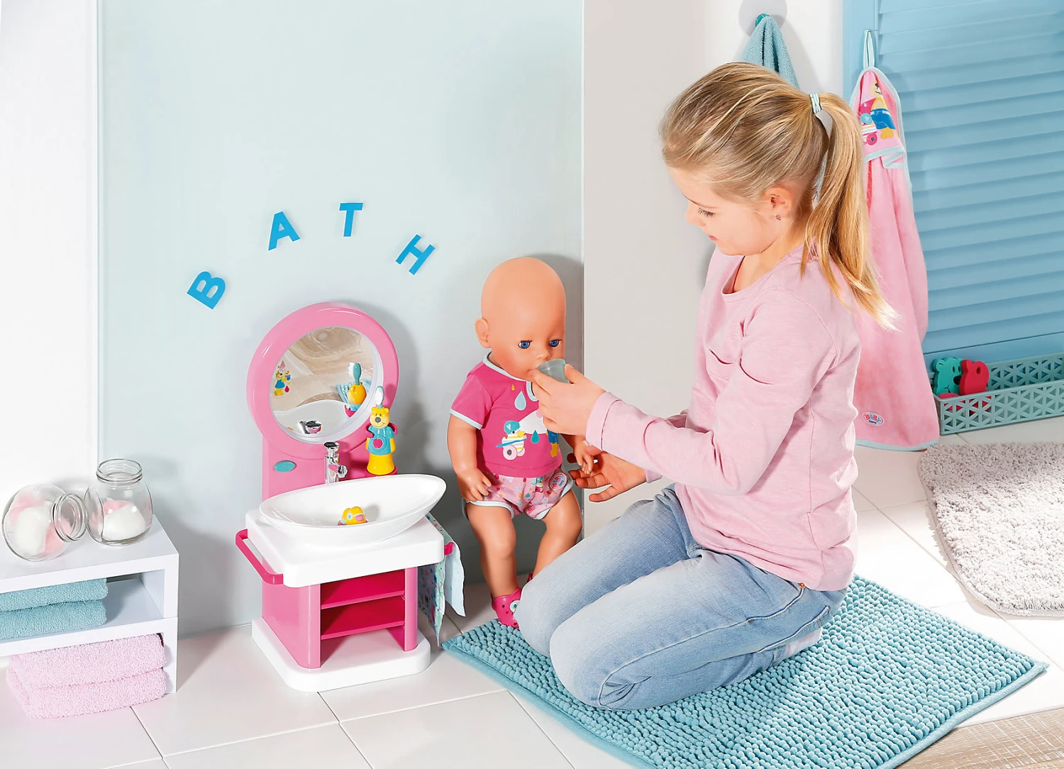 BABY Born® Bad Zahnpflege-Set Mit Waschtisch 9 BABY Born® Bad Zahnpflege-Set Mit Waschtisch – Bild 7